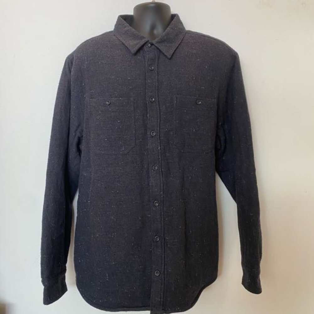 Taylor Stitch Lined Utility Shirt | Charcoal Donegal | Size XL | NWT